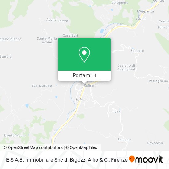 Mappa E.S.A.B. Immobiliare Snc di Bigozzi Alfio & C.
