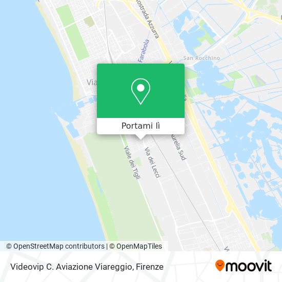 Mappa Videovip C. Aviazione Viareggio