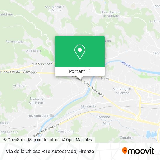 Mappa Via della Chiesa P.Te Autostrada