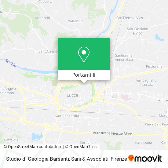 Mappa Studio di Geologia Barsanti, Sani & Associati