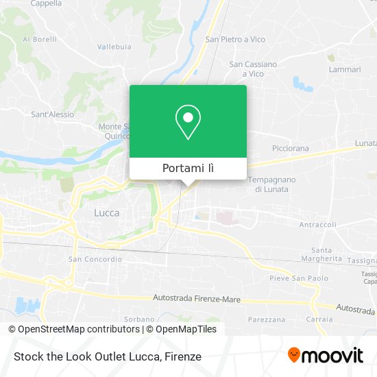 Mappa Stock the Look Outlet Lucca