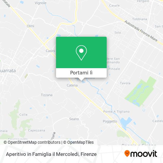 Mappa Aperitivo in Famiglia il Mercoledi