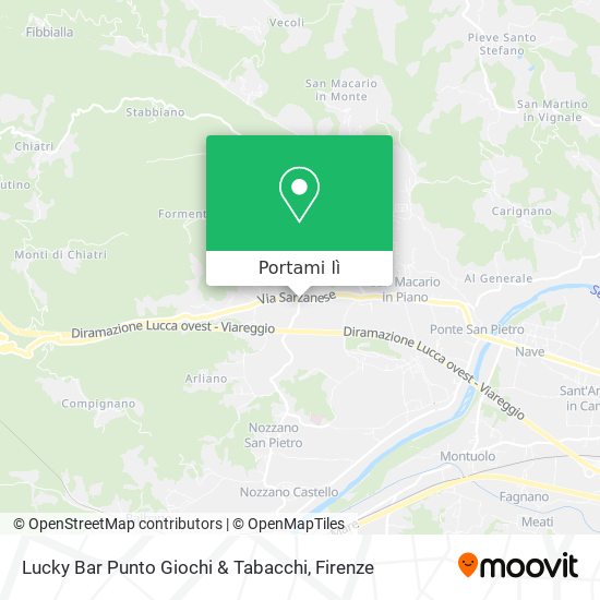 Mappa Lucky Bar Punto Giochi & Tabacchi