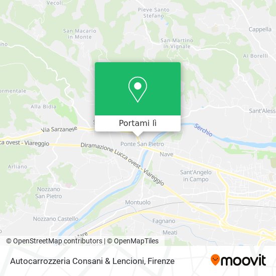 Mappa Autocarrozzeria Consani & Lencioni