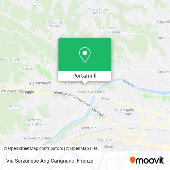 Mappa Via Sarzanese Ang.Carignano