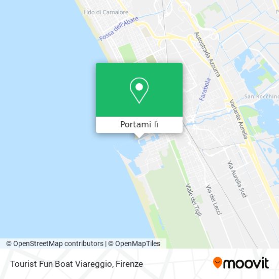 Mappa Tourist Fun Boat Viareggio