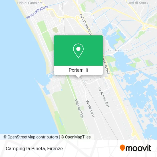 Mappa Camping la Pineta