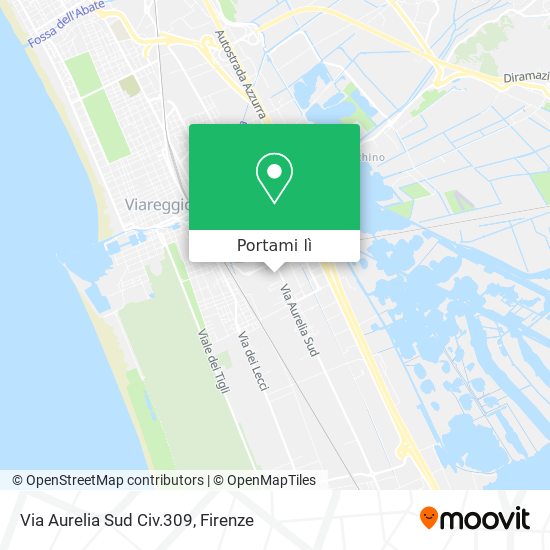Mappa Via Aurelia Sud Civ.309