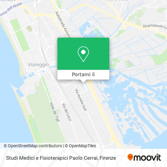 Mappa Studi Medici e Fisioterapici Paolo Cerrai