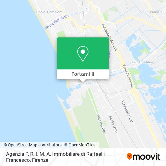 Mappa Agenzia P. R. I. M. A. Immobiliare di Raffaelli Francesco