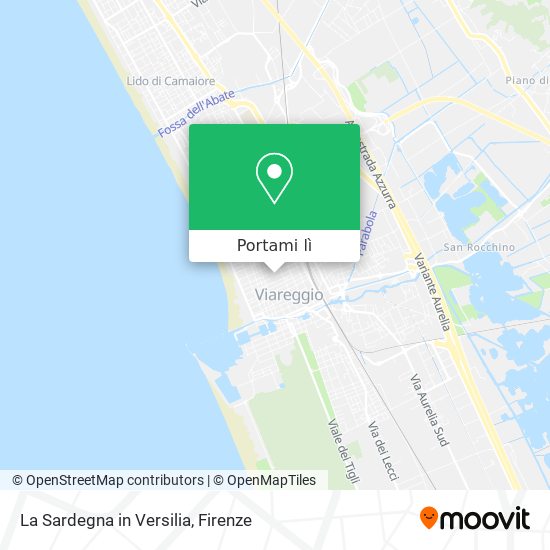 Mappa La Sardegna in Versilia
