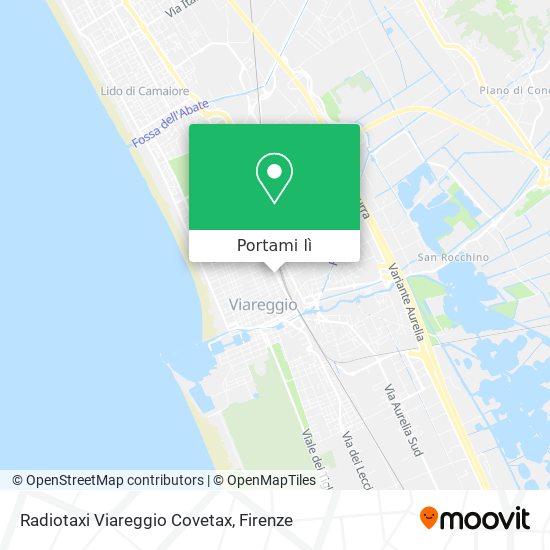 Mappa Radiotaxi Viareggio Covetax