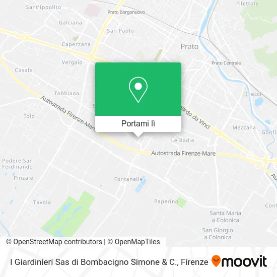 Mappa I Giardinieri Sas di Bombacigno Simone & C.