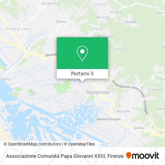 Mappa Associazione Comunità Papa Giovanni XXIII