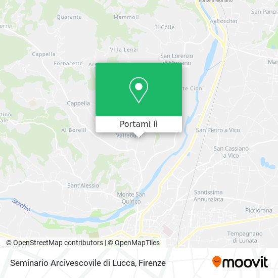 Mappa Seminario Arcivescovile di Lucca