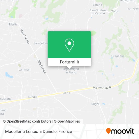 Mappa Macelleria Lencioni Daniele