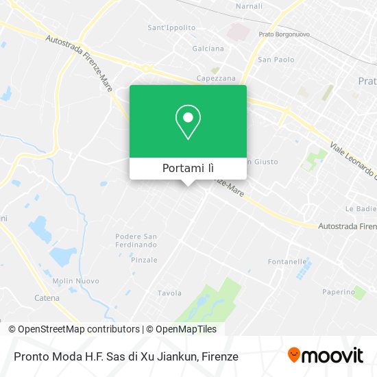 Mappa Pronto Moda H.F. Sas di Xu Jiankun