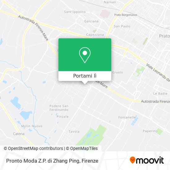 Mappa Pronto Moda Z.P. di Zhang Ping