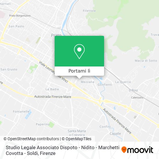 Mappa Studio Legale Associato Dispoto - Nidito - Marchetti Covotta - Soldi