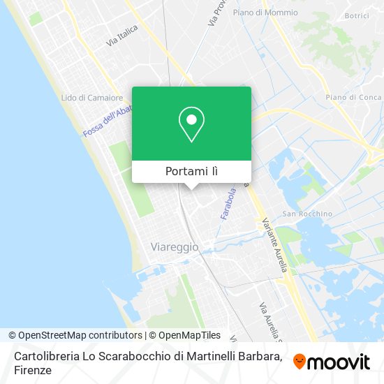Mappa Cartolibreria Lo Scarabocchio di Martinelli Barbara