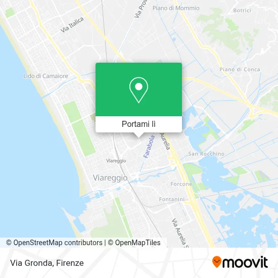 Mappa Via Gronda