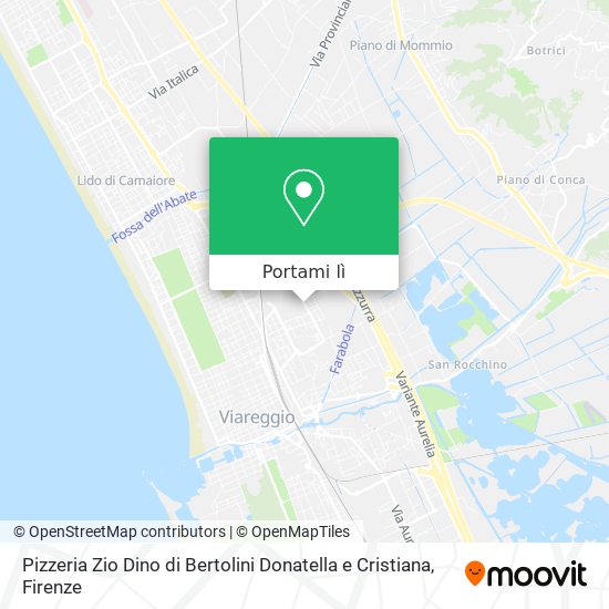 Mappa Pizzeria Zio Dino di Bertolini Donatella e Cristiana