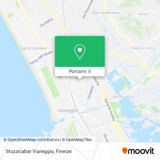 Mappa Stuzzicabar Viareggio