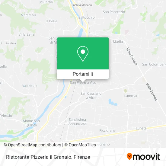 Mappa Ristorante Pizzeria il Granaio