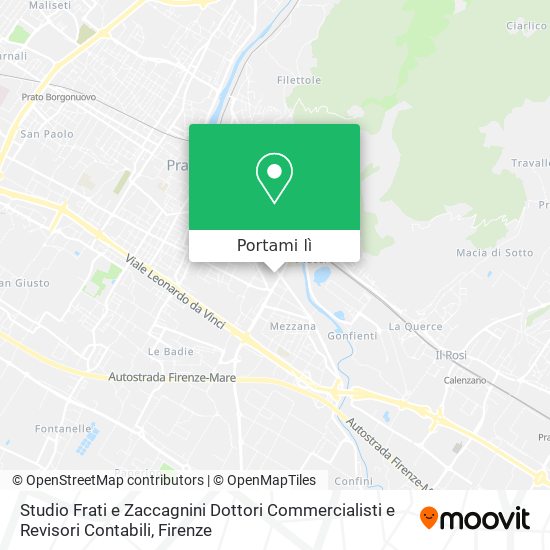 Mappa Studio Frati e Zaccagnini Dottori Commercialisti e Revisori Contabili