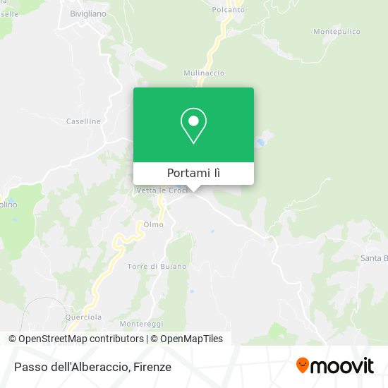 Mappa Passo dell'Alberaccio