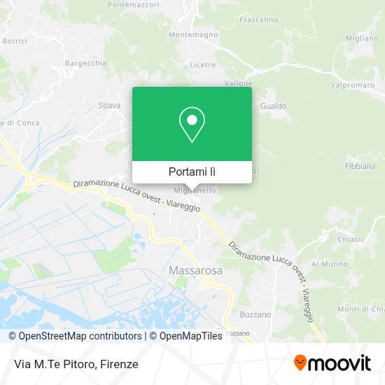 Mappa Via M.Te Pitoro