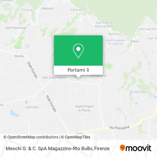 Mappa Meschi G. & C. SpA Magazzino-Rto Bulbi