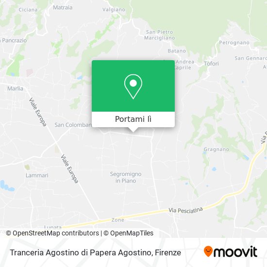 Mappa Tranceria Agostino di Papera Agostino