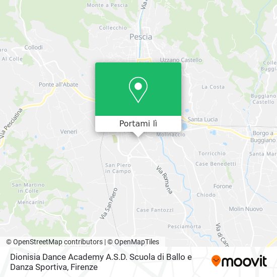 Mappa Dionisia Dance Academy A.S.D. Scuola di Ballo e Danza Sportiva