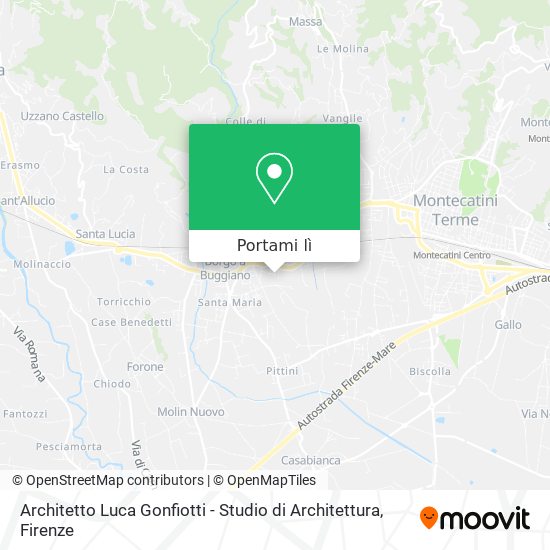 Mappa Architetto Luca Gonfiotti - Studio di Architettura