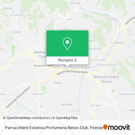Mappa Parrucchiere Estetica Profumeria Renzo Club