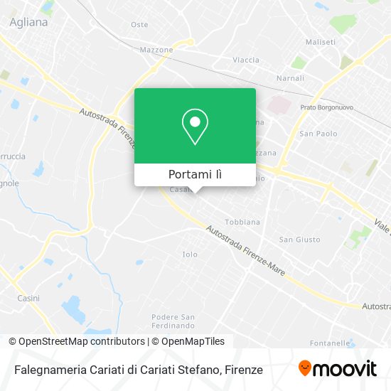 Mappa Falegnameria Cariati di Cariati Stefano