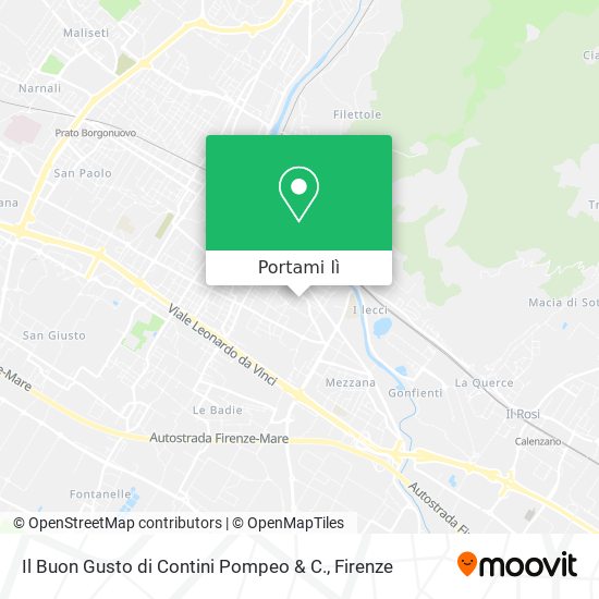 Mappa Il Buon Gusto di Contini Pompeo & C.
