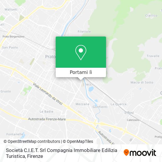 Mappa Società C.I.E.T. Srl Compagnia Immobiliare Edilizia Turistica
