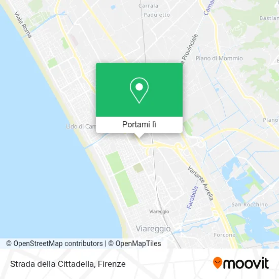 Mappa Strada della Cittadella