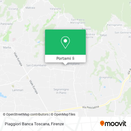 Mappa Piaggiori Banca Toscana