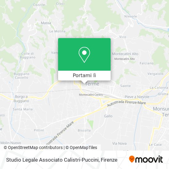 Mappa Studio Legale Associato Calistri-Puccini