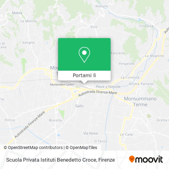 Mappa Scuola Privata Istituti Benedetto Croce