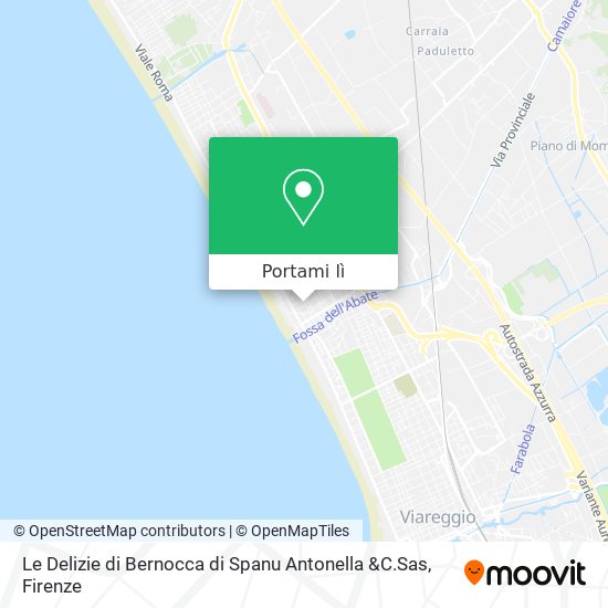 Mappa Le Delizie di Bernocca di Spanu Antonella &C.Sas