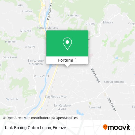 Mappa Kick Boxing Cobra Lucca