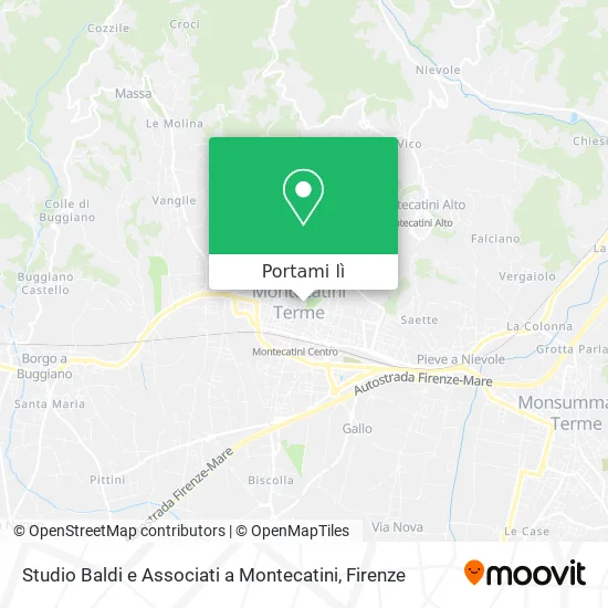 Mappa Studio Baldi e Associati a Montecatini