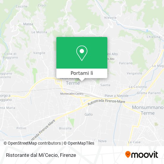 Mappa Ristorante dal Mi'Cecio