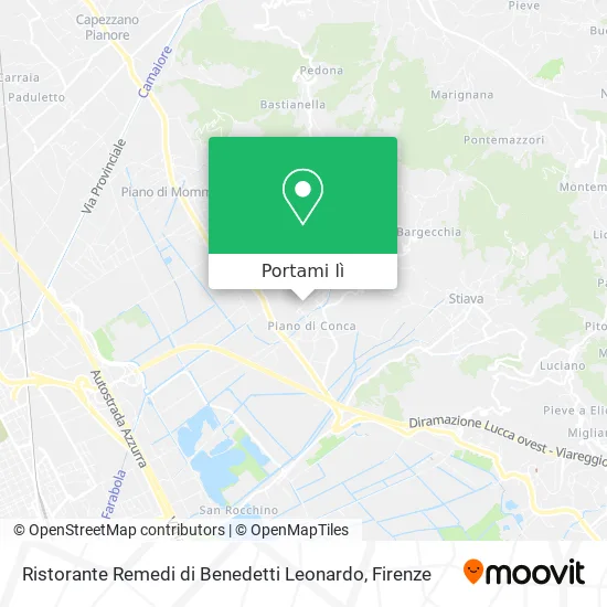 Mappa Ristorante Remedi di Benedetti Leonardo