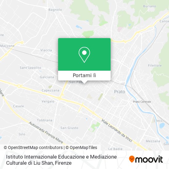 Mappa Istituto Internazionale Educazione e Mediazione Culturale di Liu Shan