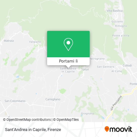 Mappa Sant'Andrea in Caprile